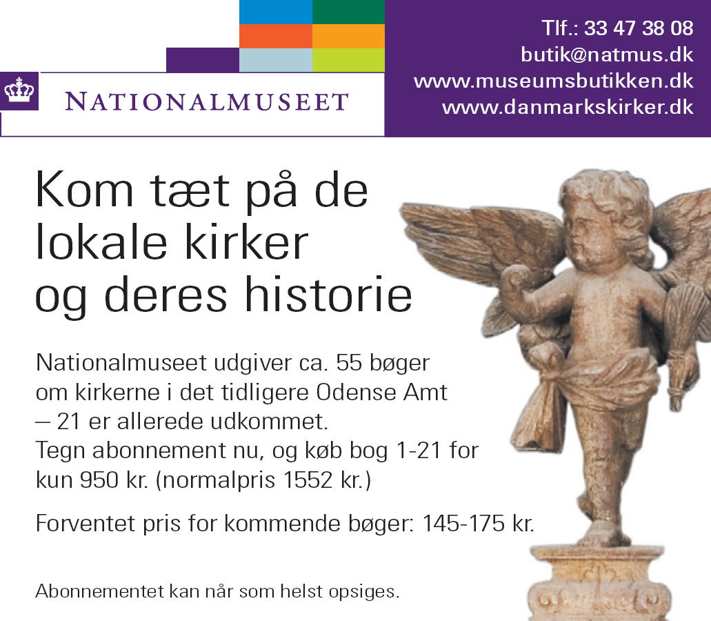 Lad dig endelig friste af dette enestående tilbud, hvor du sparer 652 kr. på bøger om Danmarks Kirker på Fyn.